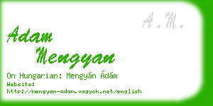 adam mengyan business card