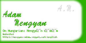 adam mengyan business card